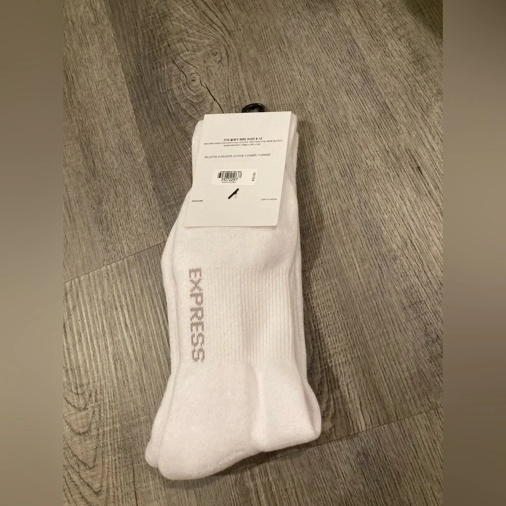 Express Graphic X Print Logo Dress Socks